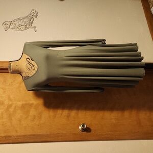 ASOS Long Sleeve Midi Dress Army Green size 8